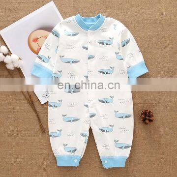 2020 Shark patterns baby rompers cotton infant clothing soft long sleeve jumpsuit