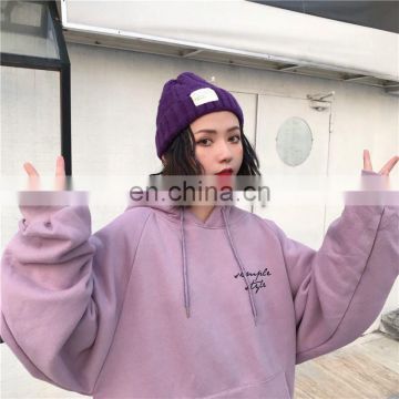 Wholesale Oversized loose and leisure Velvet Warm Letter Printed logo Pullovers Womens Trendy Sweatshirts hoodies