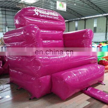 Customized Popular Turquoise Inflatable Sofa, Outdoor Advertising Props Inflatable Giant Sofa for Promotion photo-4