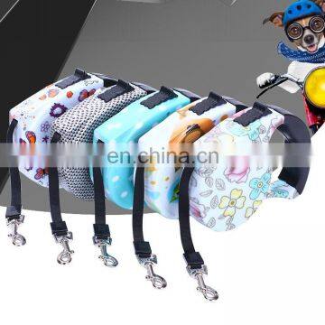 Wholesale More Design Adjustable Slip Luxury Nylon Rope Custom Print Logo Pet Retractable Dog Leash For Dog photo-2