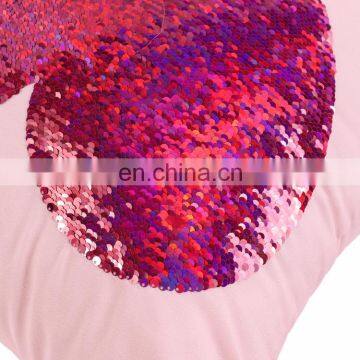 Custom Design Reversible Sequins Heart Mermaid Magic Cushion Pillow Covers Decorative photo-7
