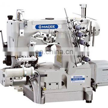 MC 600D-38UT Direct Drive Right Cutter Cylinder-Bed Interlock Sewing Machine With AutoTrimmer and Roller photo-3