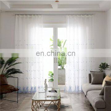 Wholesale Customized 100%Polyester Tulle Embroidery Curtain For The Window Backdrop Curtain photo-4