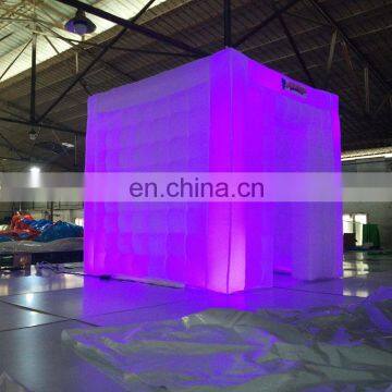 Customized Size 2.2*2.2m Led Light Inflatable Photo Booth Photobooth Enclosure Wall for Sale photo-2