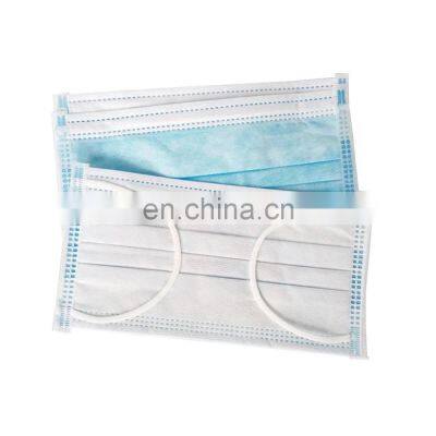 Wholesale Water-proof Non-woven Breathing Disposable Three Ply Mouth Face Mask Face