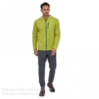 2021 New Hot Sale High Quality 100% Polyester Fiber Reflective Zipper 100% Polyester Zippered Chest Pocket Breathable Ultra Light Air Jacket photo-5