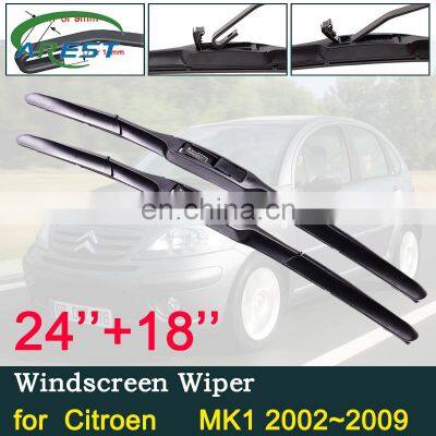 Car Wiper Blades Windshield for Citroen C3 MK1 2002~2009 Front Windscreen Wipers 2003 2004 2005 2006 2007 2008 Car Accessories