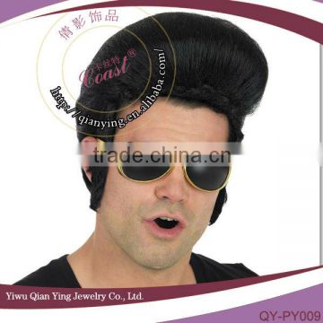 Rockstar carnival roll short elvis wig