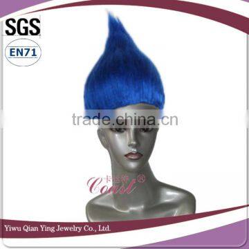 Cheap Wholesale High Quality Orange Synthetic Halloween Big Troll Wig photo-6