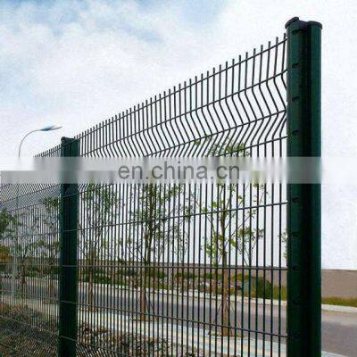 3D Curvy PVC Coated Welded Wire Mesh Fencing/Metal Security Fence Panels For Airport