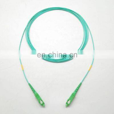 FTTH sm 9/125 scapc 3.5m auqa optic jumper 1.6mm 2.0mm 3.0mm G657A2 white sc simplex fiber patch cord