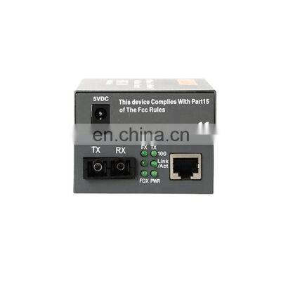 2KM SC Converter HTB-1100 10/100Mbps RJ45 Multimode Duplex Fiber Fiber Media Converter photo-2