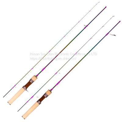 DUUV Fishing Rods Graphite Lightweight Ultra Light Trout Rods 2 Pieces Cork Handle Crappie Spinning Fishing Rod Small Game