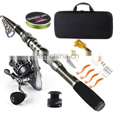 OEM Outdoor 1.8m, 2.1m, 2.4m, 2.7m Carbon Telescopic Clothes Fishing Rod photo-2