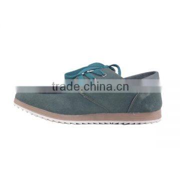 Navy Blue Women Fancy no Brand Sneakers Lace up Saw-toothed Sole Shoes photo-4