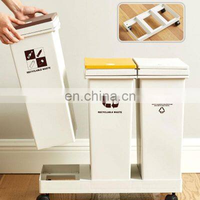 Free Standing Outdoor Dustbin Home Decorative Elegant Plastic Eco Friendly Hotel Kitchen Intelligent Trash Can photo-3