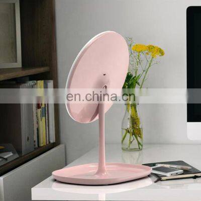 Hot Sale 90 Degree Rotate Stainless Steel Frame Round Makeup Mirror LED Mirror photo-5
