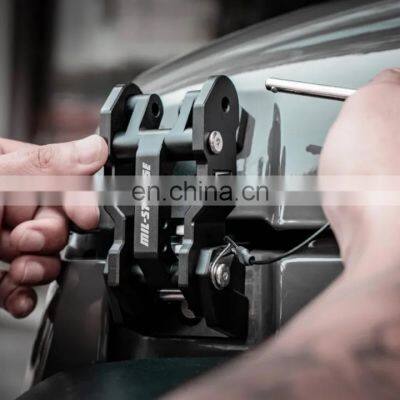 Aluminum Hood Catch With Mirror for Jeep Wrangler JK JL Hood Lock Bonatlock 4X4 Accessory photo-3