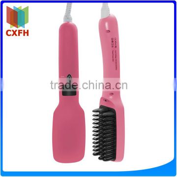 Fast hair straightener brush 2 in 1 PTC Heating not to hurt hair