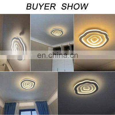 Modern Drop Cloud Ceiling Lamp For Bedroom Indoor Luster Ceiling Light Aluminum White Frame Pendant Lamp