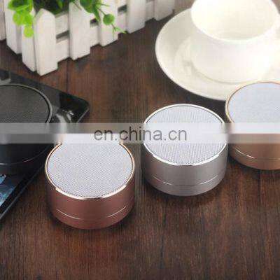 Factory Wholesale A10 FM LED Portable Mini Metal Blue Tooth Wireless Speaker photo-5