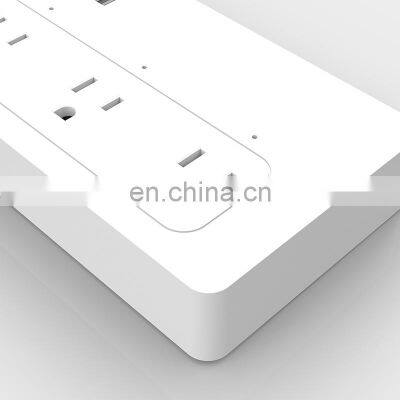 OEM ODM AC Outlet Surge Protector Power Strip Cord Extension Outlet With USB Adapter Receptacle Universal Wall Tap Socket photo-5