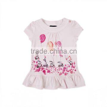 Childrens/Kids Baby Girls' Cycling Bunnies Print Dress