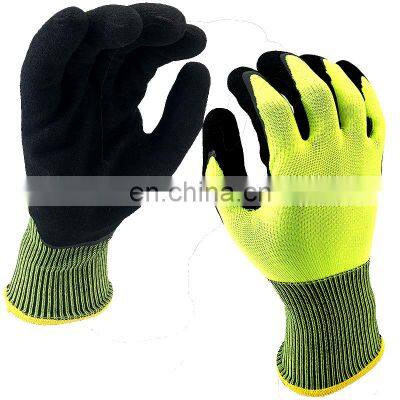 latex foam coated working gloves safety gloves garden gloves