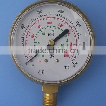 YJE-R-03 air pressure gauge price of pressure gauge