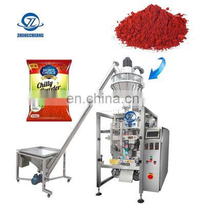 Automatic 1kg Lait En Poudre Flour Chocolate Milk Packaging Gusset Bag Vffs Chili Spice Powder Pouch Packing Machine