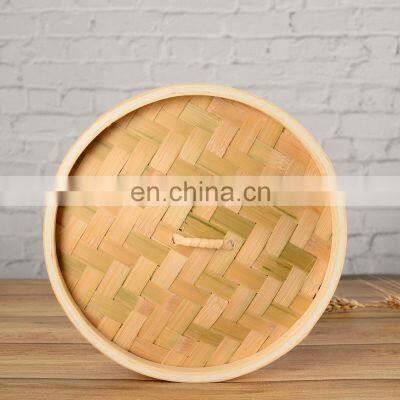 New Arrival 2 Tier 8 Inch 12 Inch Bamboo Steamer Basket Dumpling Vegetable Steamer Multilayer Cooking Steamer Basket photo-3