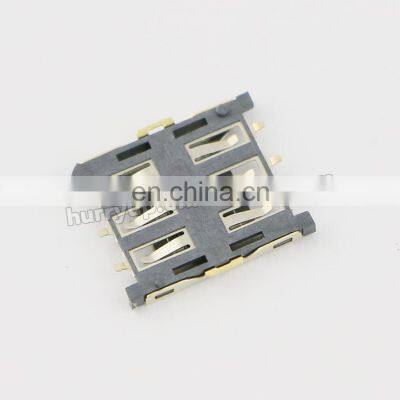 Plug-in Nano-SIM Holder 6Pin Nano Card Connector Mobile Phone Card Slot Pull-out Small SIM Card Slot photo-3