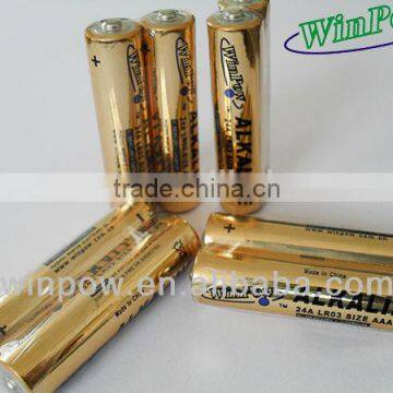 good quality alkaline battery 1.5v size aaa LR03