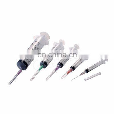 Chinese prices 1ml 2ml 3ml 5ml 10ml 20ml 50ml 60ml injection luer lock retractable medical disposable syringe