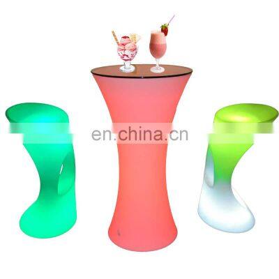 pub rgb modern furniture glowing hotel counter stools dj table cocktail bar counter adjustable bar stool