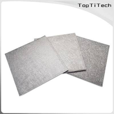 Sintered titanium fiber felt for fuel cell