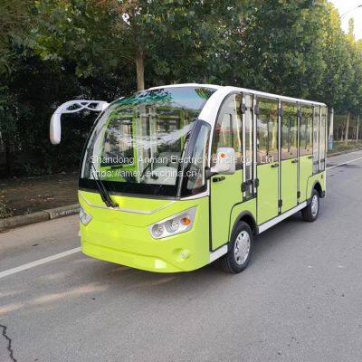 Totally enclosed electric sightseeing bus resort tour bus