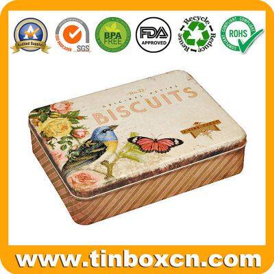 Octagonal Belgium Chocolate Cookies Tin Container With Vivid 3D Embossing