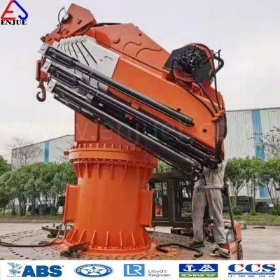 Factory Wholesale 8 Ton Hydraulic Folding Arm Marine Crane CE Certification Ship Knuckle Boom Marine Deck Crane