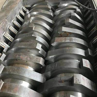 High Efficiency Double Shaft Small Mini Compost Scrap Metal Iron Aluminium Shredder Machine for Sale photo-5