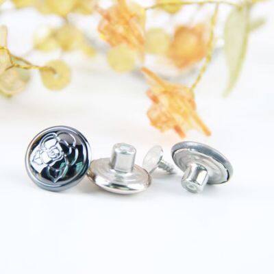 Hot Sale Brass Material 17mm Metal Jeans Button Custom Denim Buttons Buttons for Jeans photo-4