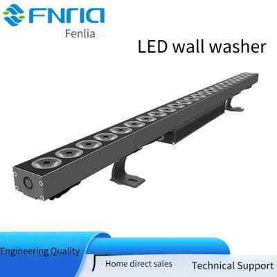 Внешние светильники-раскосники на светодиодах с высокой мощностью, светильники-раскосники с конструктивной водонепроницаемостью на 48 Вт, одноранговые полноцветные светильники-раскосники с протоколом DMX512