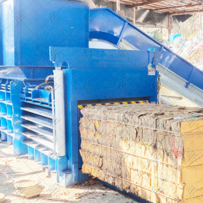 Horizontal Hydraulic Waste Paper Packaging Machine Waste Paper Baler Machine Waste Plastic Baler Machine photo-2