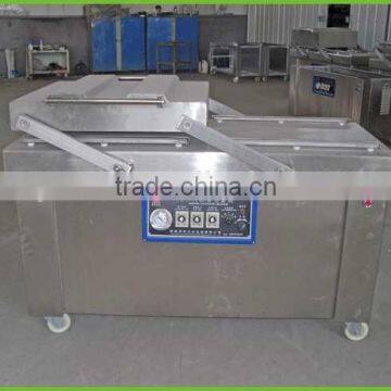 Double chamber vacuum packing machine for food