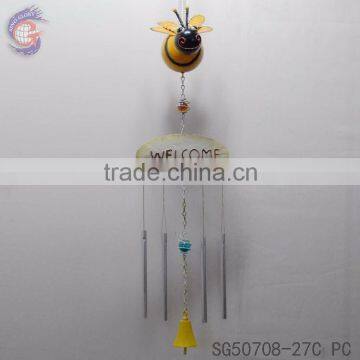 WELCOME Sign Ornaments of Hanging Room Decorations With Metal Garden Wind Chime photo-2