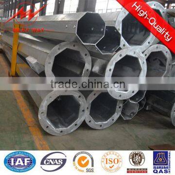 12mtrs poles 800dan conical steel pole