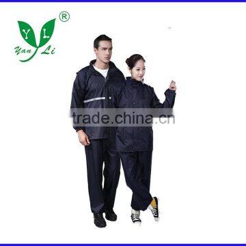 rainproof reflective adult rain coat