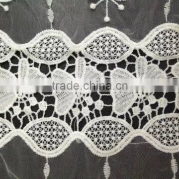 Lace Fabric Hot Organdy Embroidery Lace Milk Silk Full Lace for Accessory photo-3