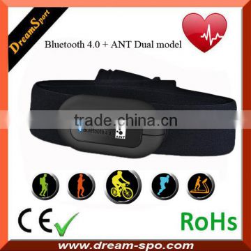 Bluetooth + ANT Dual mold Heart Rate monitor chest strap