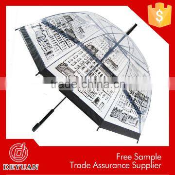 Fashion Dress Dome Shape Bubble Clear Straight Umbrella Quality Choice